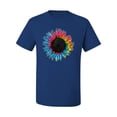 thumbnail image 2 of Wild Bobby, Colorful Tie Dye Sunflower Womens, Streetwear, Men's Graphic Tees, Royal, 5XL, 2 of 3