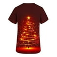 thumbnail image 5 of Wowcloth Women's V-Neck Short Sleeve Top, Christmas Print with Functional Pockets, Breathable Nursing Uniform Shirt for Work and Daily Wear, 5 of 7