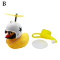 thumbnail image 4 of Timbre de bicicleta con forma de pato amarillo, diseño bonito con hélice giratoria y sonido interactivo, material ABS, apto para bicicletas y motocicletas., 4 of 5