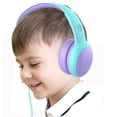 thumbnail image 2 of Kid's Headphone With Microphone For School(Turquoise), 2 of 5