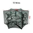 thumbnail image 3 of Dilwe Fishing Gear,6/12 Holes Automatic Fishing Net Shrimp Cage Nylon Foldable Crab Fish Trap Cast , Crab Minnow Crawdad Cage, 3 of 5