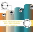 thumbnail image 6 of Burnt Orange Blue Ombre Blackout Curtains for Bedroom/Living Room, Thermal Insulated Kitchen Curtains, Modern Art Aesthetics Abstract Grommet Darkening Window Treatment Drapes 42"x84"x2, 6 of 8