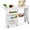 White, variant on SPECSTAR Folding Sewing Craft Table, Rolling Sewing Machine Desk with Storage Shelves, Sewing Cabinet with Lift for Small Spaces, White
