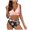 Pink, variant on Womens Bikini Swimsuit 2 Piece Set Bra With Floral Print Swim Bottoms Summer Bathing Suit Pink M