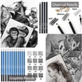 thumbnail image 4 of Juego de lápices de dibujo KALOUR 96 piezas: set de lápices de colores y bocetos, 4 of 7