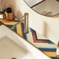 thumbnail image 2 of Yayeee Faucet Mat for Kitchen Sink 14.7" Diatomite Long Splash Guard Pad, Retro Colorful Stripes, 2 of 7