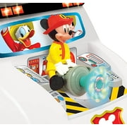 Kiddieland Disney Mickey Mouse Fire Truck Activity Interactive Ride On Car, Red