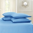 thumbnail image 4 of Empyrean Bedding  18"-24" Extra Deep Pocket Sheets Set - Ultra Soft Luxury Bed Sheet Set King - Calm Blue, 4 of 9