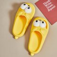 thumbnail image 4 of Pantuflas Big Eye Dog Antideslizantes Ligeras Regalos para Hombres y Mujeres (38-39) Amarillo, 4 of 8
