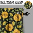 thumbnail image 5 of Farmhouse Wildflower Curtains 24 Inch - 3 Panel Vintage Country Set with Bohemian Floral Print, Rod Pocket Window Treatment, 5 of 6