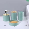 thumbnail image 1 of Juego de accesorios de baño perfecl 4 piezas Dispensador azul, 1 of 8