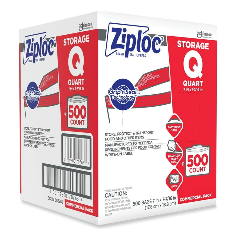 Ziploc Storage Bags with Double Zipper (1 Qt.)