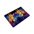 thumbnail image 3 of MKHERT Modern Art Giraffe Animal Pastel Painting Doormat Rug Home Decor Floor Mat Bath Mat 23.6x15.7 inch, 3 of 3
