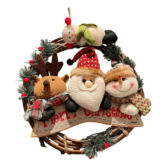 "Coronas Navideñas  Belug Adorno La Puerta Navidad Decorativo 30 Cm Fix "