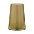 thumbnail image 5 of Elegant Tapered Glass Vase with Sleek Finish for Living Room Decor - Elegant Sculpted Flower Table Accent for Bedroom - Modern Home Ceramic Display for House Office Room - 8", Gold & Metallic, 5 of 13