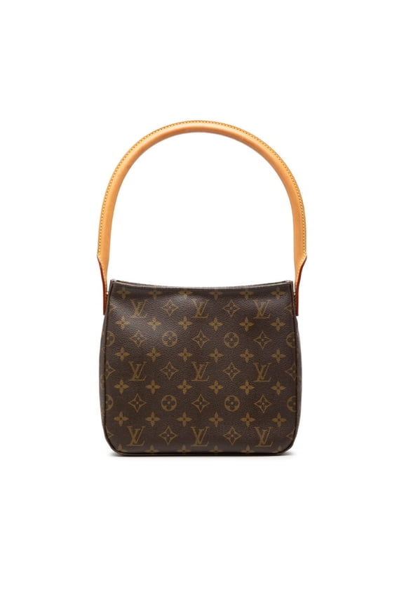 Pre-Owned Louis Vuitton Monogram Looping MM Shoulder Bag Handbag M51146 Brown Leather Women's...