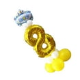 thumbnail image 5 of GUOOL Pack of 16/Set Gold Numbers Digits Boy Helium Balloons Inflatable Party Supplier - Gold, Number 8, 5 of 5