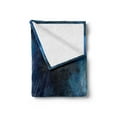 thumbnail image 2 of Angel Wings Soft Flannel Fleece Blanket, Little Girl Flying Against Storm Clouds in Rainy Night Bravery Concept, Cozy Plush for Indoor and Outdoor Use, 50" x 60", Navy and Sky Blue, by Ambesonne, 2 of 5