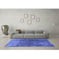 thumbnail image 3 of Ahgly Company Machine Washable Indoor Rectangle Oriental Blue Industrial Area Rugs, 2' x 3', 3 of 4