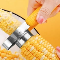 Gnmfd Corn Cob Stripper Peeler and Vegetable Cutter, Ergonomic Stainless Steel Corn Peeler with Serrated Blade, Efficient Kitchen Tool for Easy Kernel Removal, Cooking, Meal Prep, Home Use