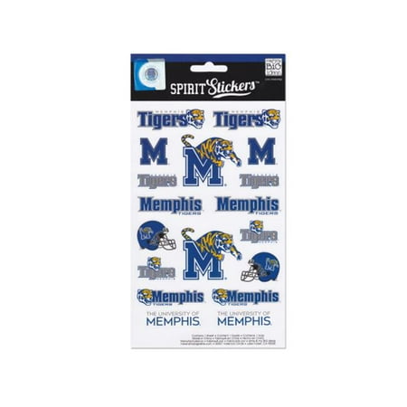 Bulk Buys GM913-96 University Of Memphis Tigers Spirit Stickers