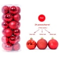 thumbnail image 4 of LYCAQL 1.5'' 24ct Christmas Ball Large Ornaments Party Decorations Shatterproof Festival Pendant Hangings for Xmas Tree Decor(Red), 4 of 4