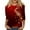 Deep Red_04N^905, variant on Fabrcox S-5xl Christmas Tree Printed Crewneck Womens T Shirts Xl Oversized 3/4 Sleeve Tops Round Neck Holiday Tunic Lightweight Basic Tops Red S