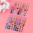 thumbnail image 3 of Haoan 4 Feuilles de Perles de Strass, Autocollants Ronds de Strass, 3 of 8