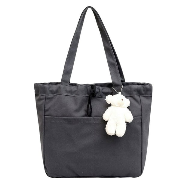 Minnieouse Manténgase a la moda con un bolso de hombro versátil y amplias aplicaciones para cualquier ocasión Bolso de gran capacidad Bolsas de mensajero y de hombro Gris oscuro