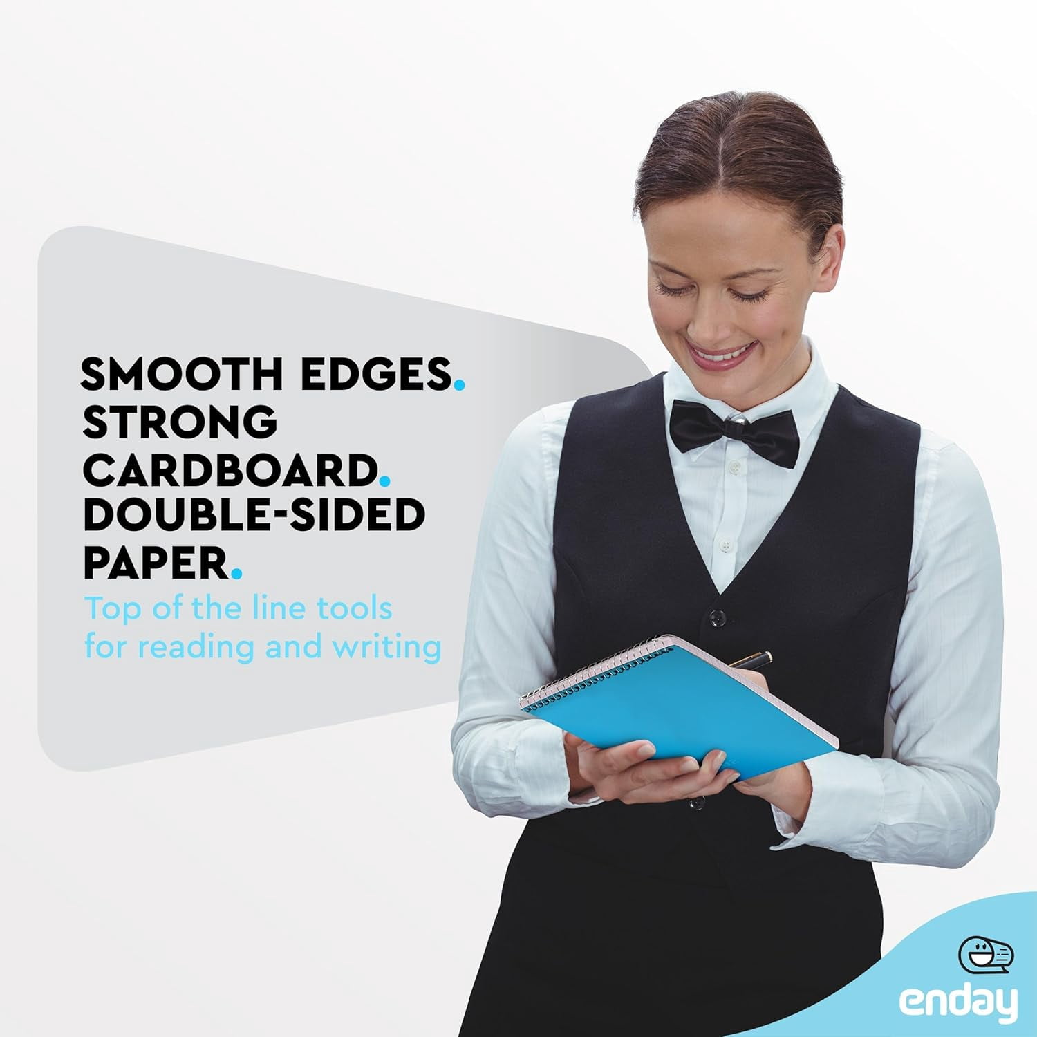 Enday 24 Pack Steno Pads Spiral 6 x 9 Gregg Ruled White Paper, 80 Sheets (160 Pages), Bulk Steno Notebooks for Writing Notes in Office, School, College, University, Colorful Covers
