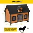 thumbnail image 4 of Aivituvin Dog House Anti-Chewing Design Dog Kennel with Metal Frame Weatherproof for Outdoor, 4 of 7