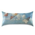 thumbnail image 3 of Kites Blue Pillowcases Soft Satin Pillow Covers Decorative Rectangle Envelope Closure for Women Men, 3 of 8