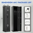 thumbnail image 4 of KAER 2-3 Gun Safe, Assembled Rifle Safe for Multi-Function, Quick Access Gun Cabinet with Pistol Pocket for Home, 4 of 7