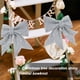 thumbnail image 3 of Monstrate De adornos de lazo de Feliz Navidad, guirnalda de lentejuelas, decoración artística, regalo, fiesta, decoración, suministros para Kits de decoración para fiestas Plata, 3 of 6