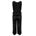 thumbnail image 4 of Heisall Women's Two Piece Sets Sleeveless Pleated Top and Wide Leg Cropped Pants Casual Lounge Sets Summer, 4 of 8