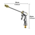 thumbnail image 3 of High Pressure Hose Nozzle, Long Reach Metal Spray Gun with Rubberized Handle for Car Washing Garden Watering, 3 of 6