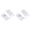 White 2PCS, variant on Sewing Machine Parts Press Foot Presser For Brother Janome Singer Multi Style