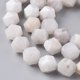 thumbnail image 3 of Natural White Crazy Lace Agate Beads Strands Star Cut Round Beads Faceted 8mm Hole: 1mm about 45pcs/strand 14.96 inch(38cm), 3 of 3