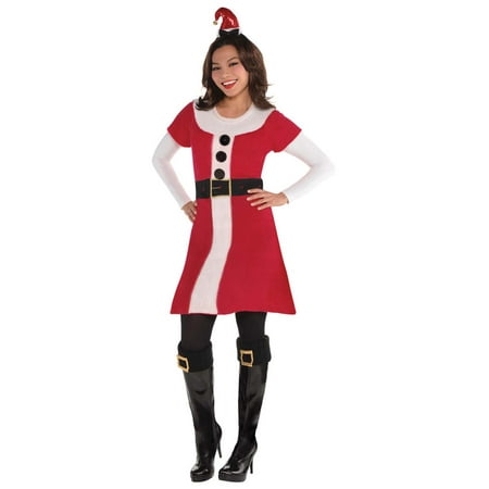 Santa Claus Sweater Womens Adult St Nick Christmas Costume Dress-S/M