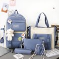 thumbnail image 1 of Set 5 Mochila Bolsas Escolar Estudiante Lapicera Tote Lona, 1 of 4