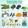 thumbnail image 2 of Set Track Playset IQkidz Dinosaur World con 1 coche de dinosaurio, 216 piezas, 2 of 9