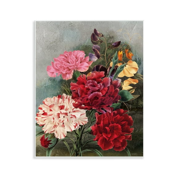 Stupell Industries Vintage Geranium Blooms Botanical & Floral Painting Unframed Art Print Wall Art, 11 x 14