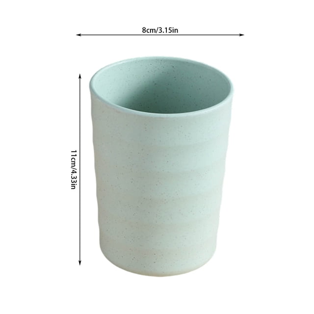 Cup with Straw Plastic Cup, Environment-Friendly Wheat Straw, Healthy Mug, Water, Coffee, Milk Tea Plastic Tea Cups