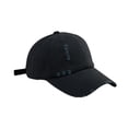 thumbnail image 4 of Men's and Women's Ripped & Distressed Baseball Cap, Washed Vintage Dad Hat with Hole Details, Soft Top Classic Fit Cap for Spring and Autumn Casual Wear Black, 4 of 7