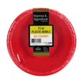 thumbnail image 2 of Red 15 Ounce Plastic Disposable Bowl Red - Pack of 50, 2 of 3