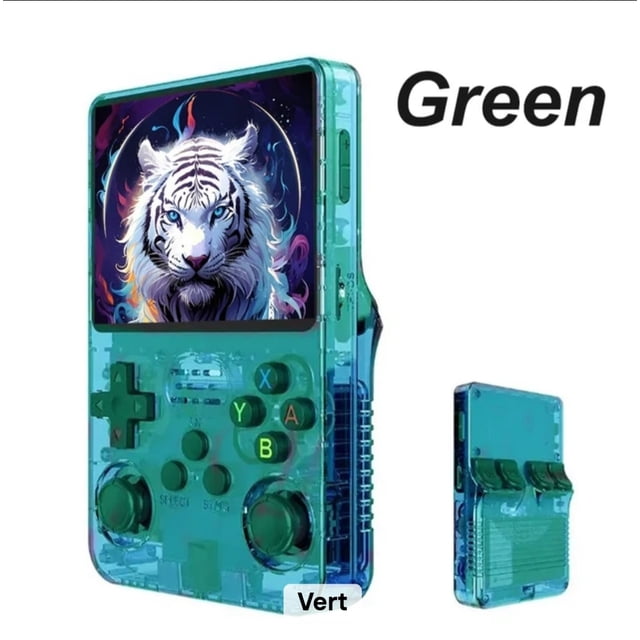 R36S Retro Video Game Console-3.5 Inches HD Screen,Open Source Linux System,3000mAh Rechargeable Battery,128G TF Card,30000+ Classic Video Games