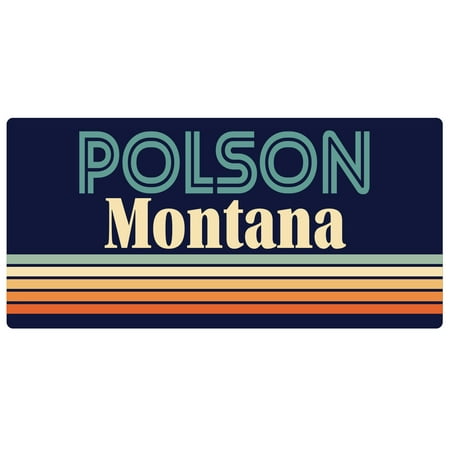 

Polson Montana 5 x 2.5-Inch Fridge Magnet Retro Design