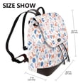 thumbnail image 2 of Yiaed Scandinavian Alphabet Print Laptop Backpack for Women Slim Computer Bag Work Travel College Backpack Purse Fits 14 Inch Notebook, 2 of 4