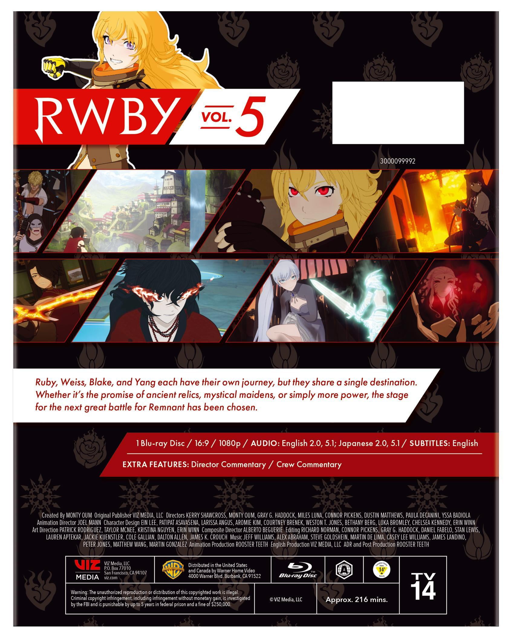 英語版 ヴァイスシュヴァルツ PB RWBY OFR 全55種コンプリートセット RWBY Volume 5 (Blu-ray) Viz Media, Anime - Walmart.com