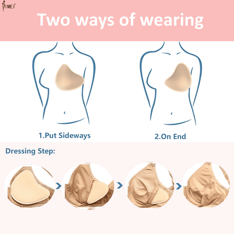 BIMEI Cotton Breast Forms Breast Prosthesis Mastectomy Bra Insert Pads  Light-weight Ventilation Sponge Boobs for Women Mastectomy Breast Cancer  Support #3,Holey Spiral,1 Piece,Left,M 
